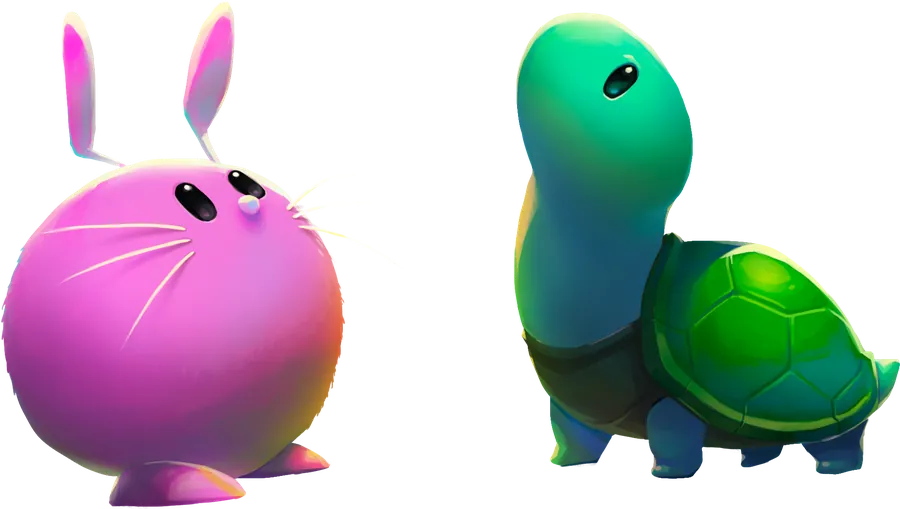 Pinky and Greentee from Falls.